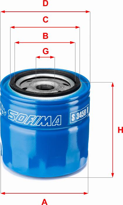 Sofima S 3458 R - Filter za ulje www.molydon.hr