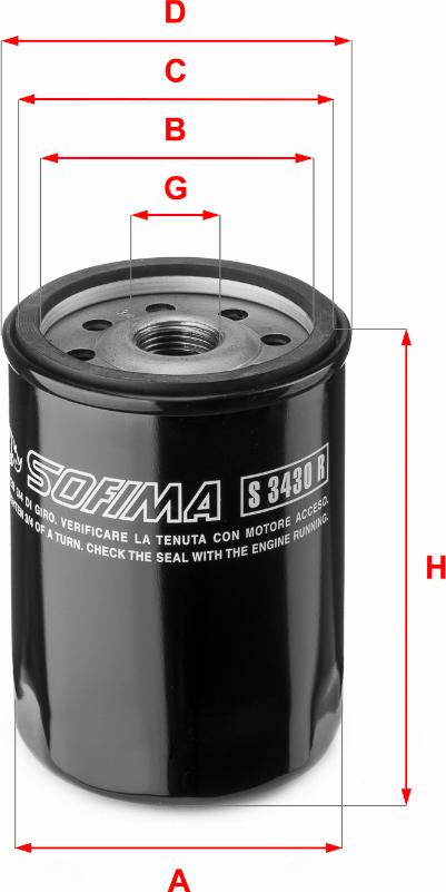 Sofima S 3430 R - Filter za ulje www.molydon.hr