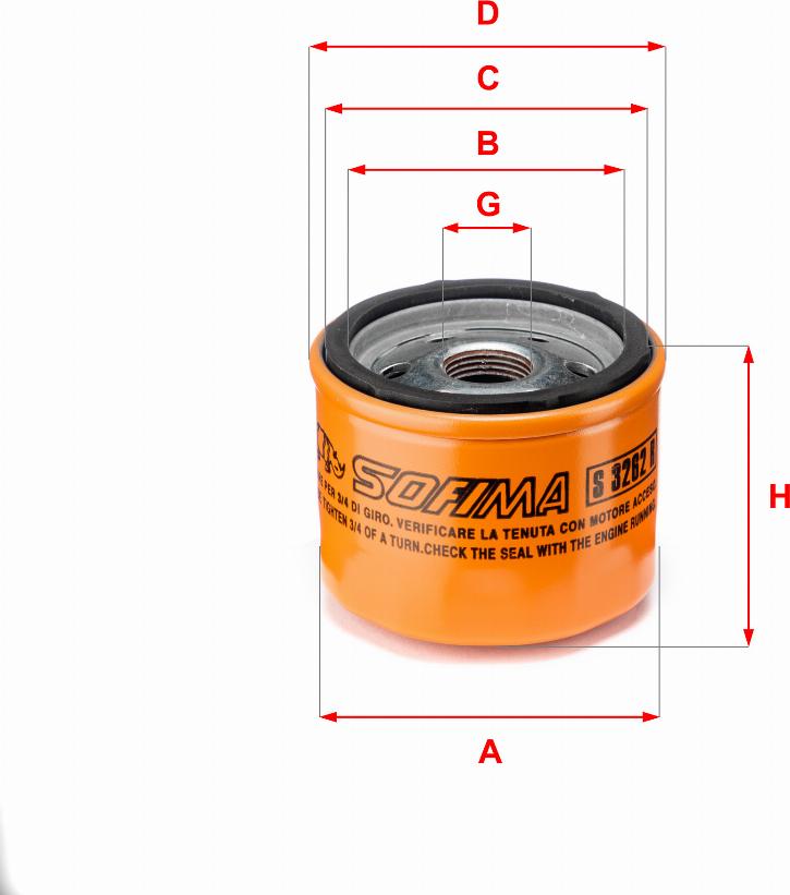 Sofima S 3262 R - Filter za ulje www.molydon.hr