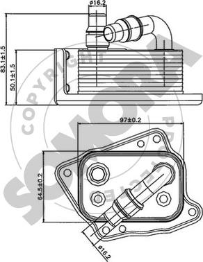 Somora 040765 - Uljni hladnjak, ulje za motor www.molydon.hr