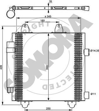 Somora 055160 - Kondenzator, klima-Uređaj www.molydon.hr
