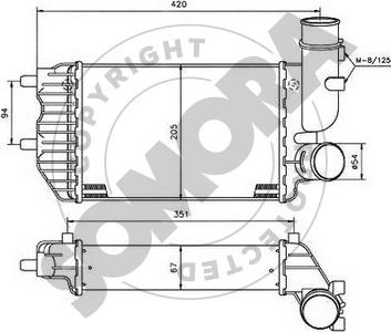 Somora 084145 - Intercooler, hladnjak www.molydon.hr