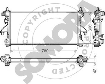 Somora 084240A - Hladnjak, hladjenje motora www.molydon.hr