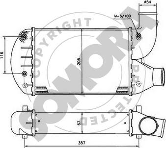 Somora 082245A - Intercooler, hladnjak www.molydon.hr