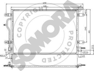 Somora 021560 - Kondenzator, klima-Uređaj www.molydon.hr