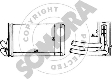 Somora 021150 - Izmjenjivač topline, grijanje unutrasnjeg prostora www.molydon.hr