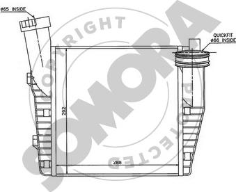 Somora 023045L - Intercooler, hladnjak www.molydon.hr