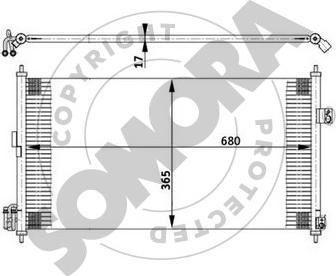 Somora 195560A - Kondenzator, klima-Uređaj www.molydon.hr
