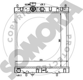 Somora 190840 - Hladnjak, hladjenje motora www.molydon.hr