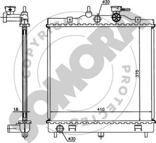 Somora 111040A - Hladnjak, hladjenje motora www.molydon.hr