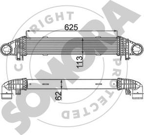 Somora 171445 - Intercooler, hladnjak www.molydon.hr