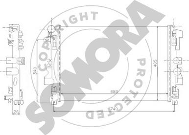 Somora 173140 - Hladnjak, hladjenje motora www.molydon.hr