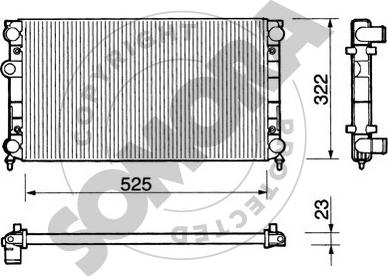 Somora 350843 - Hladnjak, hladjenje motora www.molydon.hr