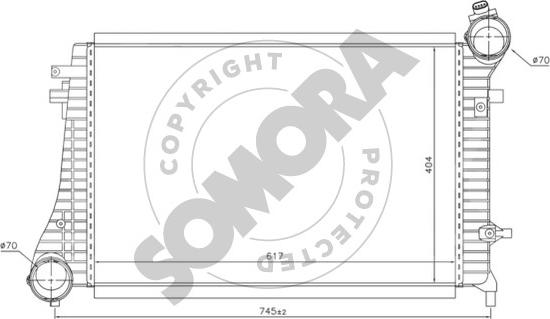 Somora 351045A - Intercooler, hladnjak www.molydon.hr