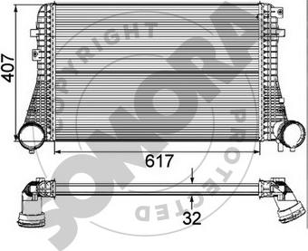 Somora 351045C - Intercooler, hladnjak www.molydon.hr