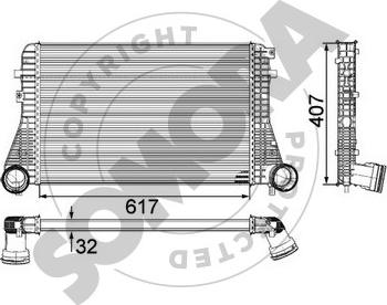 Somora 351045D - Intercooler, hladnjak www.molydon.hr