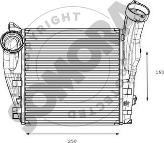 Somora 358545AR - Intercooler, hladnjak www.molydon.hr