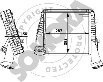 Somora 358545L - Intercooler, hladnjak www.molydon.hr