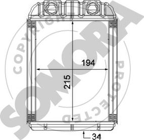 Somora 358550 - Izmjenjivač topline, grijanje unutrasnjeg prostora www.molydon.hr