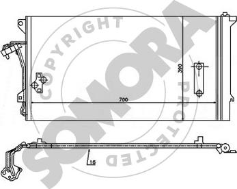 Somora 358560 - Kondenzator, klima-Uređaj www.molydon.hr