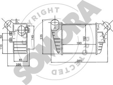 Somora 358045 - Intercooler, hladnjak www.molydon.hr