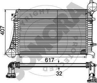 Somora 352445A - Intercooler, hladnjak www.molydon.hr