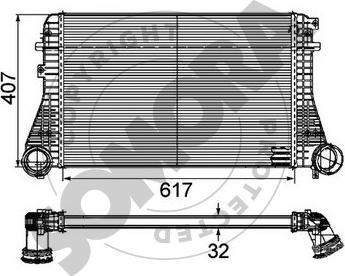 Somora 352445D - Intercooler, hladnjak www.molydon.hr