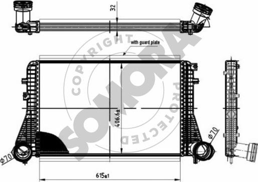 Somora 352445 - Intercooler, hladnjak www.molydon.hr