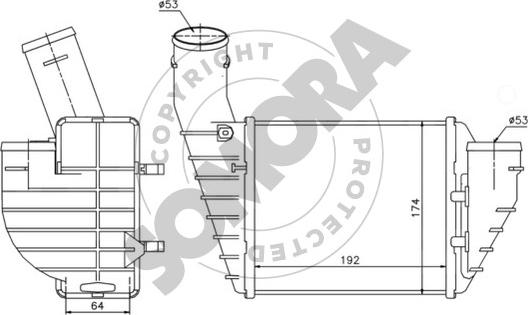 Somora 352245R - Intercooler, hladnjak www.molydon.hr