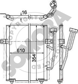 Somora 361260 - Kondenzator, klima-Uređaj www.molydon.hr