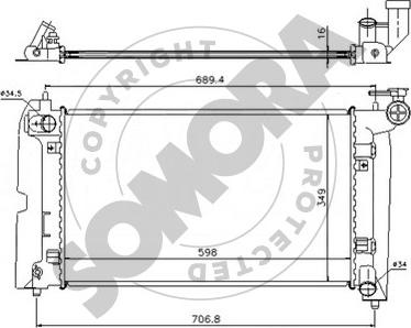 Somora 318140 - Hladnjak, hladjenje motora www.molydon.hr