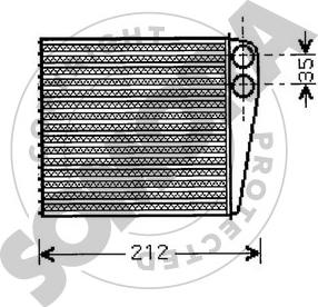 Somora 240050 - Izmjenjivač topline, grijanje unutrasnjeg prostora www.molydon.hr