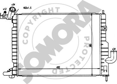 Somora 210441 - Hladnjak, hladjenje motora www.molydon.hr