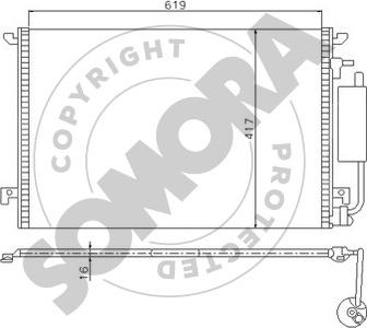 Somora 210660B - Kondenzator, klima-Uređaj www.molydon.hr