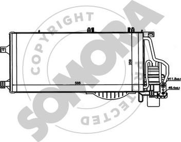 Somora 212560B - Kondenzator, klima-Uređaj www.molydon.hr