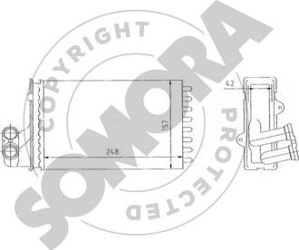 Somora 223250A - Izmjenjivač topline, grijanje unutrasnjeg prostora www.molydon.hr