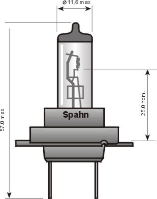 Spahn Glühlampen 57185 - Žarulja, far za dugo svjetlo www.molydon.hr