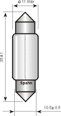 Spahn Glühlampen 5236 - Žarulja, svjetlo za registarsku tablicu www.molydon.hr