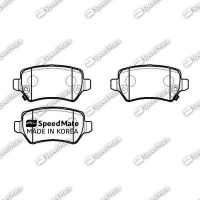 SpeedMate SM-BPE155 - Komplet Pločica, disk-kočnica www.molydon.hr