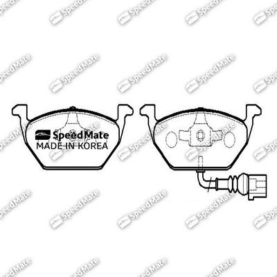 SpeedMate SM-BPE125 - Komplet Pločica, disk-kočnica www.molydon.hr