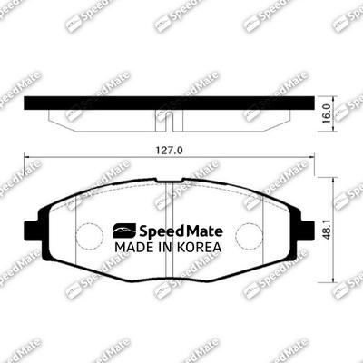 SpeedMate SM-BPG008 - Komplet Pločica, disk-kočnica www.molydon.hr