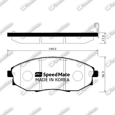 SpeedMate SM-BPG016 - Komplet Pločica, disk-kočnica www.molydon.hr