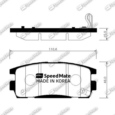 SpeedMate SM-BPG018 - Komplet Pločica, disk-kočnica www.molydon.hr