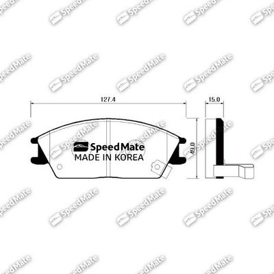 SpeedMate SM-BPH003 - Komplet Pločica, disk-kočnica www.molydon.hr