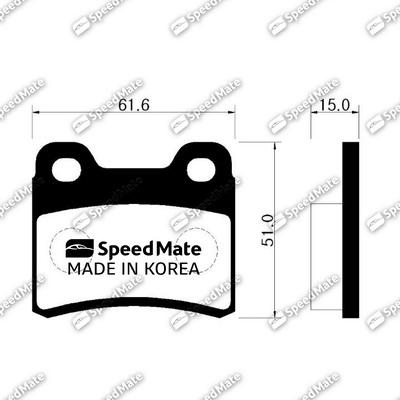 SpeedMate SM-BPK008 - Komplet Pločica, disk-kočnica www.molydon.hr