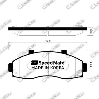 SpeedMate SM-BPK015 - Komplet Pločica, disk-kočnica www.molydon.hr