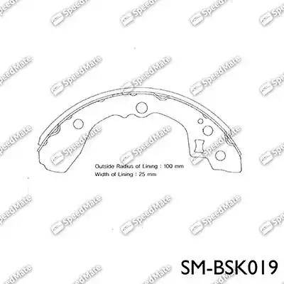 SpeedMate SM-BSK019 - Komplet kočnica, bubanj kočnice www.molydon.hr