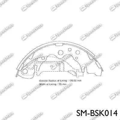 SpeedMate SM-BSK014 - Komplet kočnica, bubanj kočnice www.molydon.hr