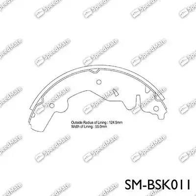 SpeedMate SM-BSK011 - Komplet kočnica, bubanj kočnice www.molydon.hr