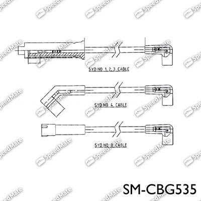 SpeedMate SM-CBG535 - Set kablova za paljenje www.molydon.hr